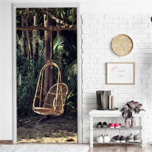 Load image into Gallery viewer, Retro Wooden Door Stickers PVC Waterproof Wallpaper For Doors Living Room Bedroom Home Decor Mural DIY Renovation Decal 90x200cm