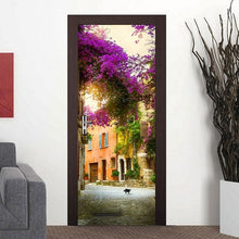 Load image into Gallery viewer, 3D beau paysage autocollant de porte pour salon chambre bricolage PVC auto-adhésif papier peint étanche stickers muraux deursticker