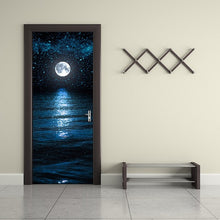 Load image into Gallery viewer, 3D beau paysage autocollant de porte pour salon chambre bricolage PVC auto-adhésif papier peint étanche stickers muraux deursticker