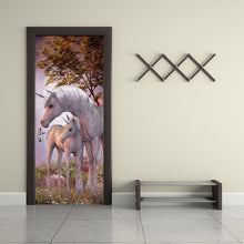 Load image into Gallery viewer, 3D beau paysage autocollant de porte pour salon chambre bricolage PVC auto-adhésif papier peint étanche stickers muraux deursticker