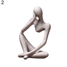 Load image into Gallery viewer, Forgetive Resin Statues Creative Abstract Thinker People Sculptures Miniature Figurines Craft Office Home Decoration Accessories